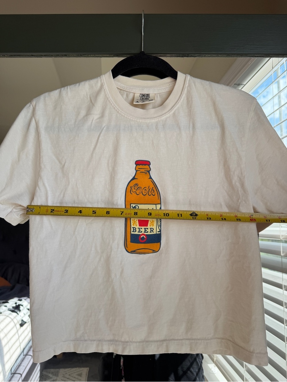 Comfort Colors White Tee with Coors Graphic - Picture 6 of 6
